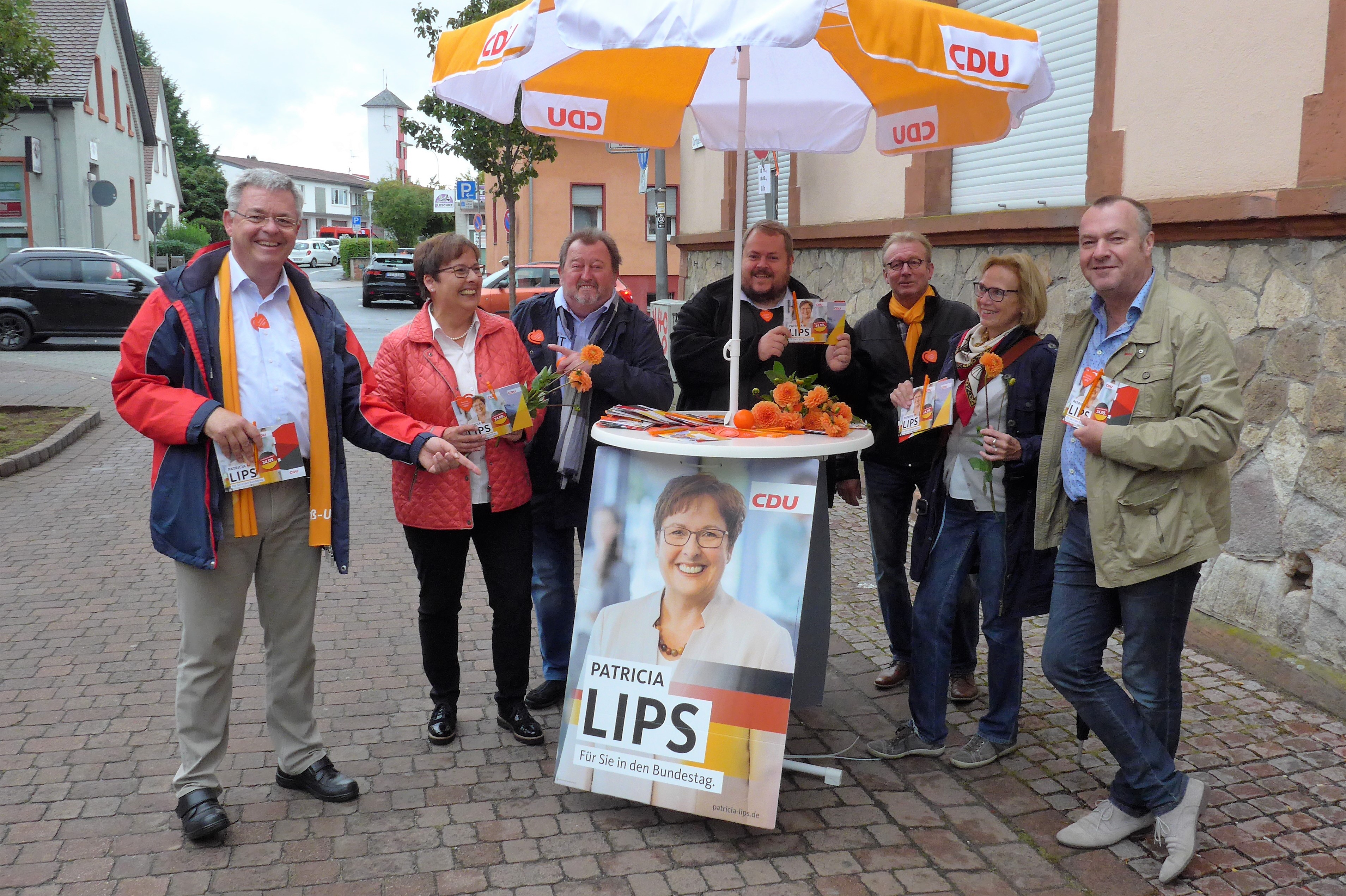 13.91.2017 - Infostand zur Bundestagswahl in Gro-Umstadt - 
