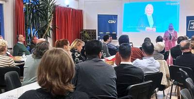 Digitalministerin Prof. Dr. Kristina Sinemus bei ihrem Vortrag