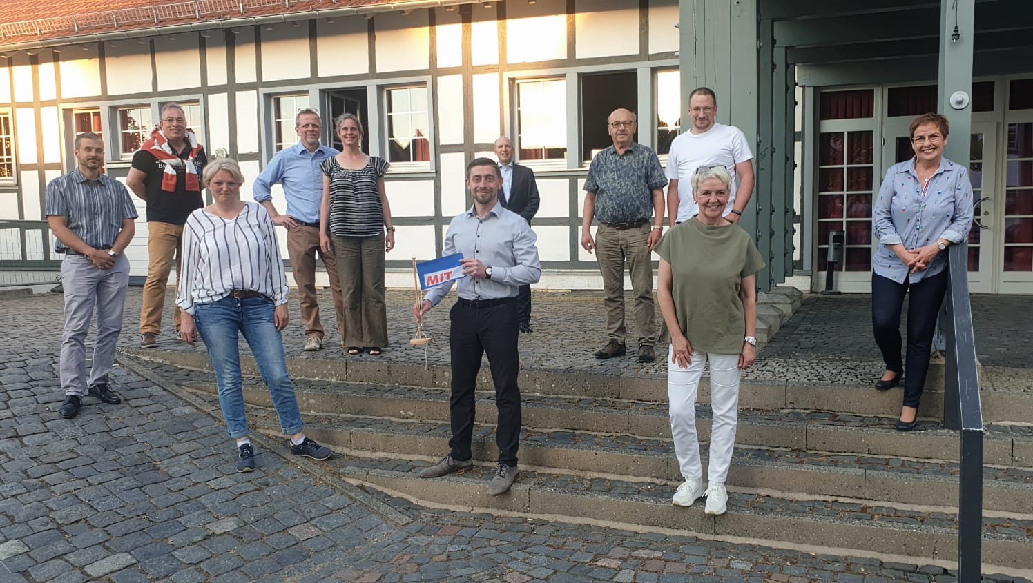 v.l.n.r.: Patrick Schrbel, Oliver Rder, Kathrin Seeger, Ralph Pittich, Nicole Sauerwein Pittich, Daniel Rietenbach, Manfred Pentz MdL, Horst Nawrath, Robert Nawrath, Gabriele Pauker-Bu, Patricia Lips MdB